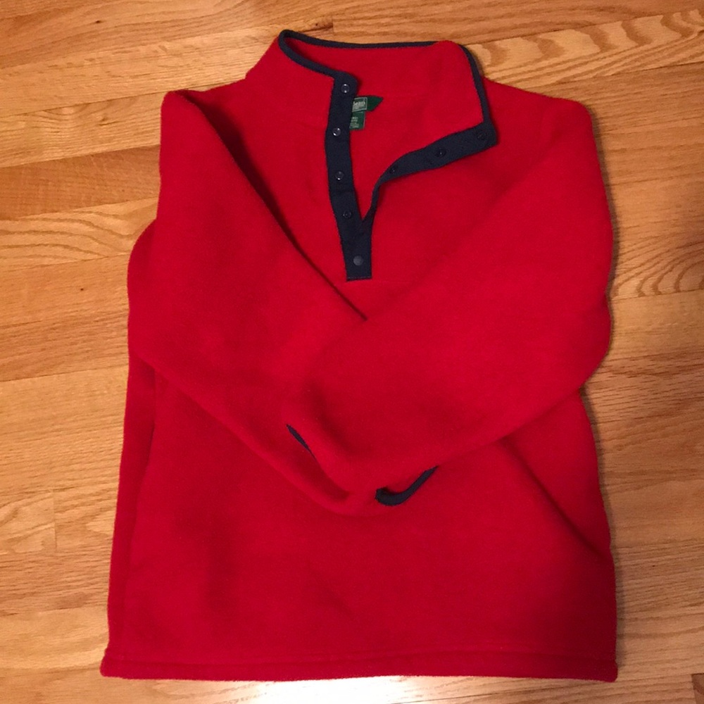 LL Bean fleece pullover